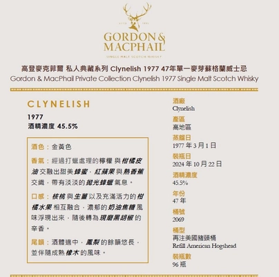 Clynelish 1977`GM 